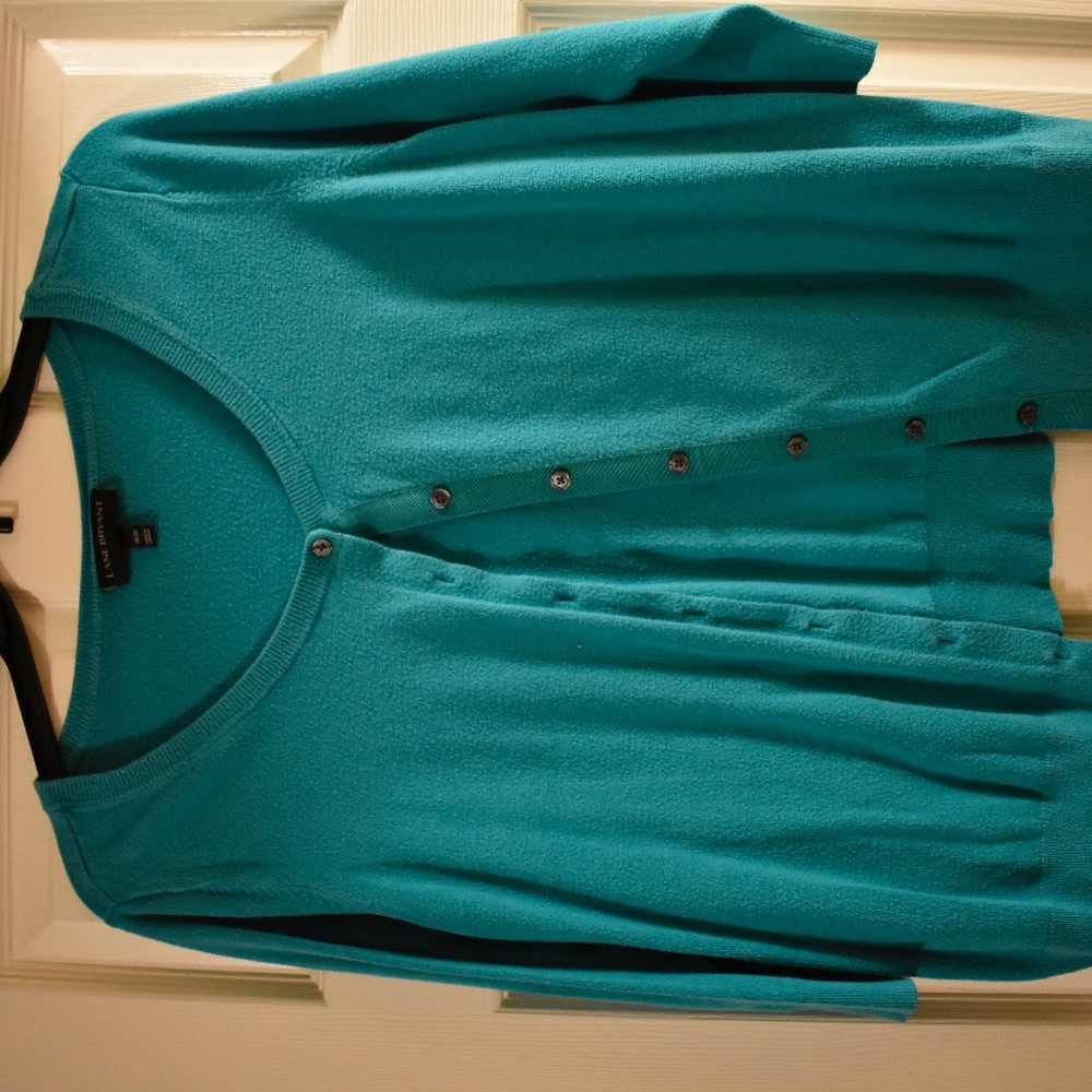 Tealish/ blue color cardigan